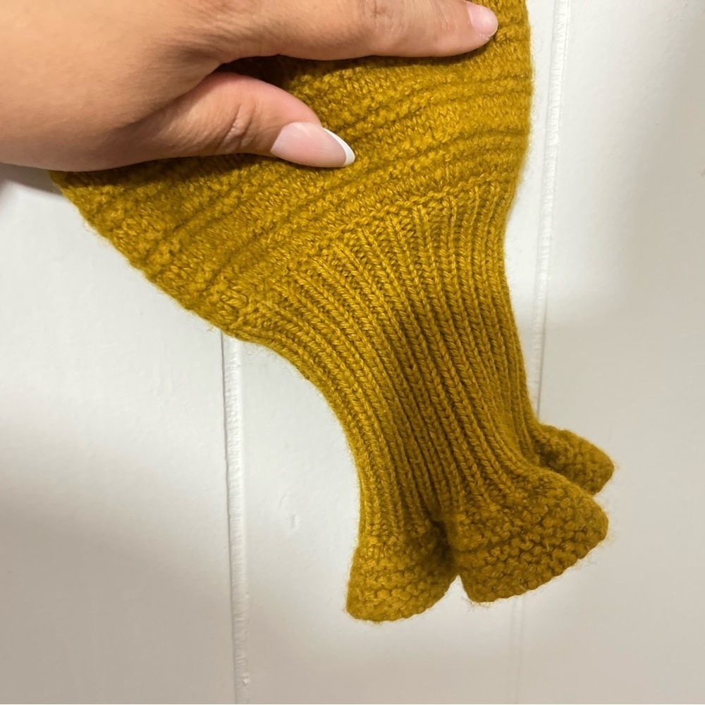 Madewell Ruffle-Neck Pullover Sweater Merino Wool Blend Classic Fall City SZ XS - Picture 3 of 9